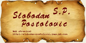 Slobodan Postolović vizit kartica